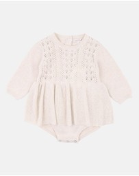 Fox & Finch - Wild Garden Knitted Overlay Bodysuit - Babies