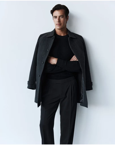 SABA - Corey Herringbone Wool Coat