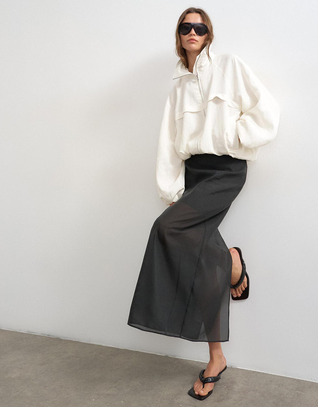 TOPSHOP - Helena Sheer Maxi Skirt