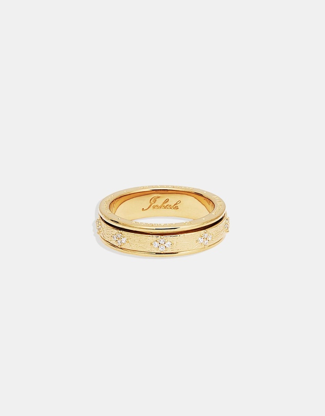 By Charlotte - Gold Breathe Spinning Meditation Ring