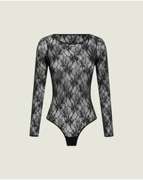 INSTOCK - Night Garden Lace Bodysuit