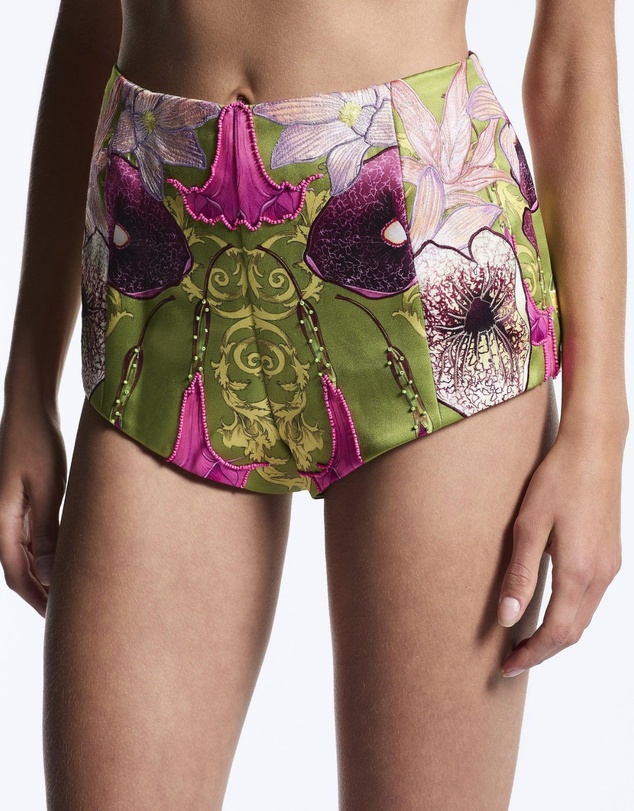 Muma World - Beaded Floral Canopy Hot Short