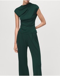 M.N.G - Pleated Wide Leg Trousers