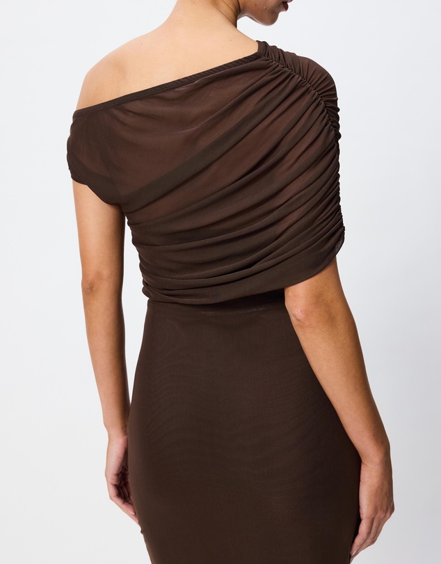 Tussah - Eleanor Mesh Off The Shoulder Maxi Dress