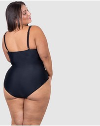 B Free Intimate Apparel - Plus Size One-Piece Swimsuit with Ruched Bust