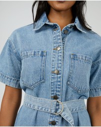 All About Eve - Sunny Denim Dress Light Blue