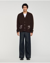 Sandro - Flannel Flower Cardigan