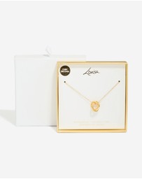 Lovisa - Waterproof Gold Plated Stainless Steel Cubic Zirconia Triple Circle Link Necklace