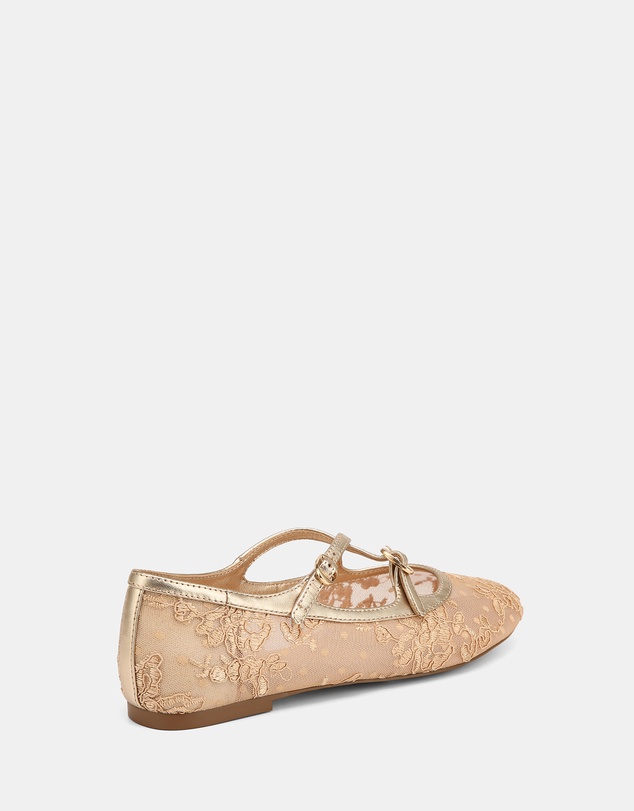 Wittner - Dotty Lace Mesh Textile Ballet Flats