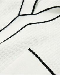 Calibre - Tipped Edge Open Neck Polo Ivory