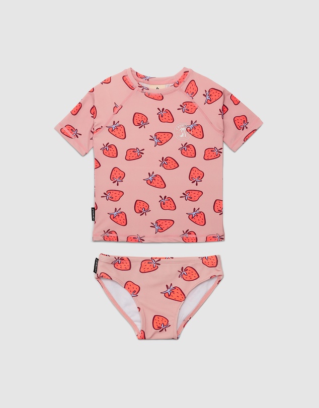 Crywolf - SHORT SLEEVE RASH SET Strawberry Splash