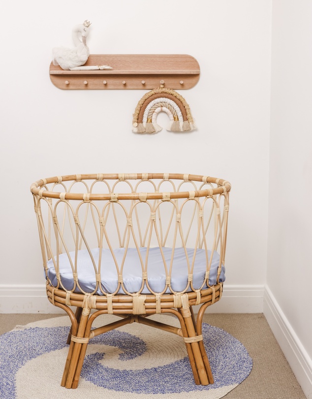SILK MAGNOLIA - Pure Silk Fitted Bassinet and Cot Sheets