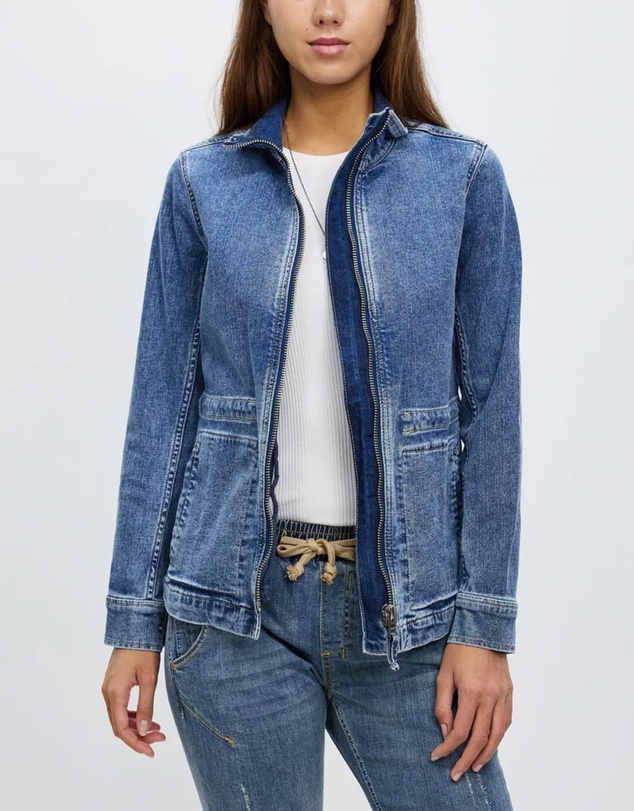 DRICOPER DENIM - Driftwood Indigo Utility Jacket
