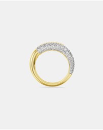 Swarovski - Dextera ring, White, Gold-tone plated