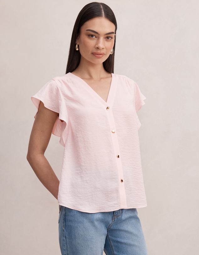 Forever New - Cecilia Flutter Sleeves Blouse