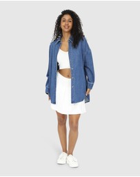 Belle & Bloom - Into Him Oversized Denim Shirt