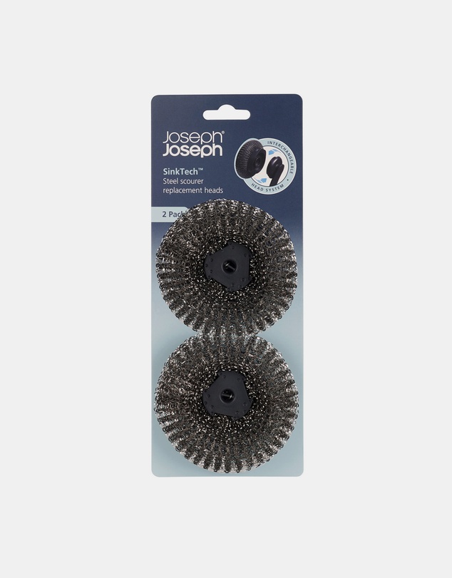 Joseph Joseph - SinkTech™ Steel Scourer Replacement Heads - Pack of 2