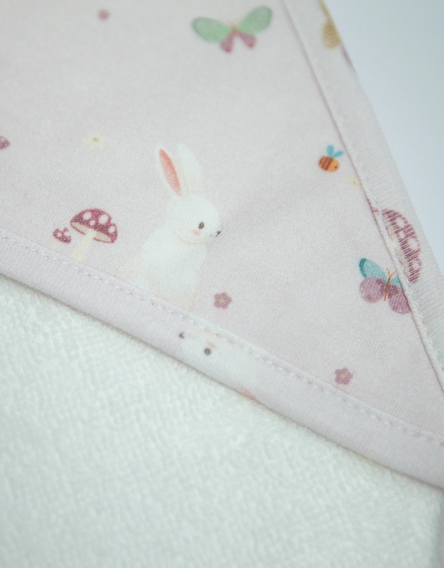 Little Stuff - Butterfly Garden Hooded Towel