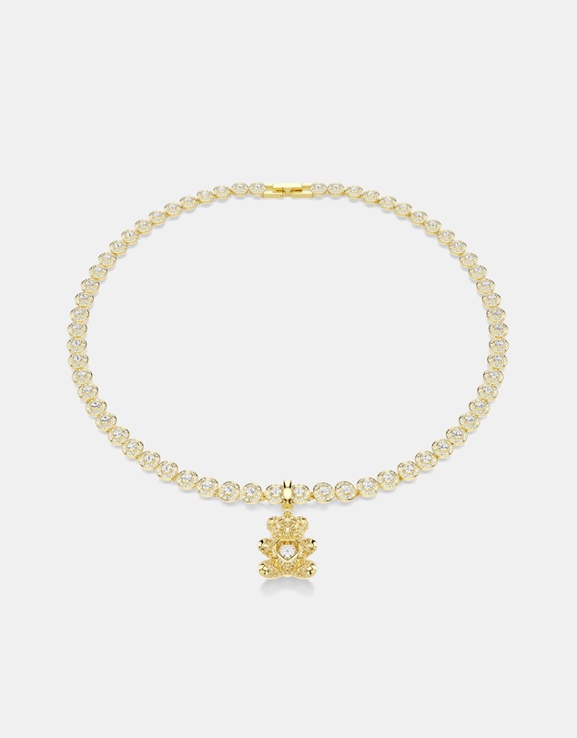 Swarovski - Idyllia Charm, Mixed Cuts, Teddy, Gold Tone, 18K Gold Finish