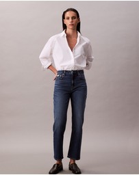 Calvin Klein Jeans - Boxy Cropped Button-Down Shirt