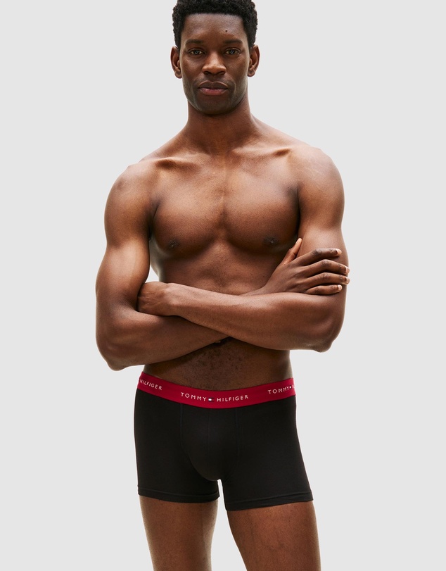 Tommy Hilfiger - 3-Pack Signature Repeat Logo Waistband Trunks