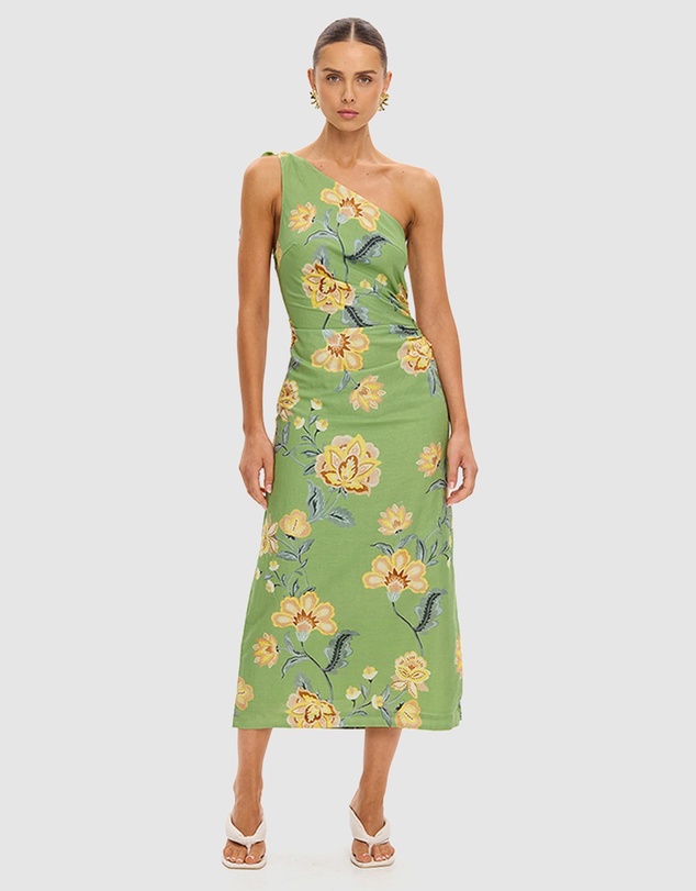 KIVARI - Eve One Shoulder Midi Dress