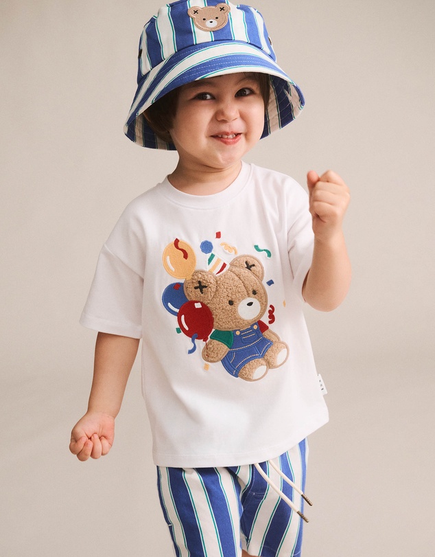 Huxbaby - Tropical Stripe Drawcord Shorts - Babies-Teens