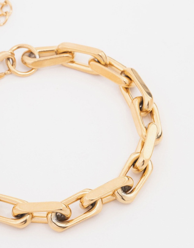 Lovisa - Waterproof Gold Plated Stainless Steel Link Chain Bracelet