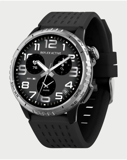 Reflex Active - Reflex Active SeaVenture 5ATM Black Strap Watch