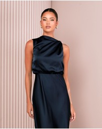 Azzurielle - Darsha Blouson Maxi Dress
