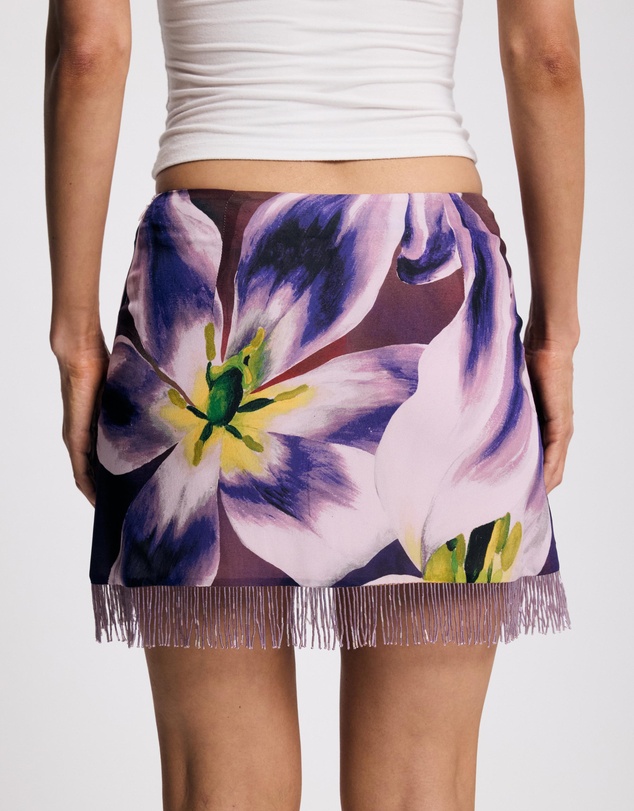 Lover - Electra Beaded Fringe Mini Skirt