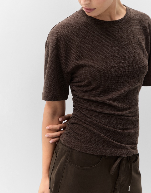UNISON - Textured Tuck Detail Tee
