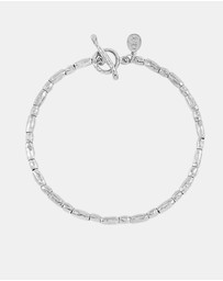 Dower & Hall - Men's Rice Nomad Bracelet In Sterling Silver