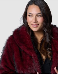Pink Dusk by Curve Project - Hot Pursuit Fur Coat