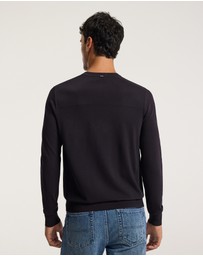 Calibre - Technical Knit Crew Neck Sweater Currant