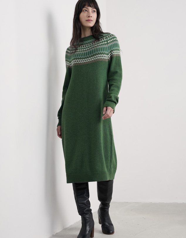 Seasalt - Seasalt Cornwall Green Bird Ring Dress