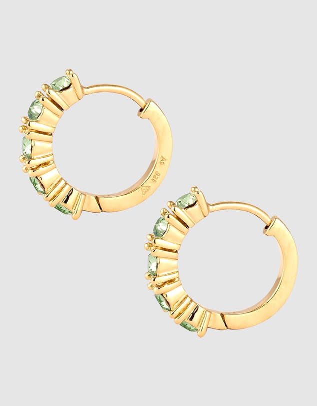 Elli Jewelry - Hoop Earrings in Gold-Plated 925 Silver