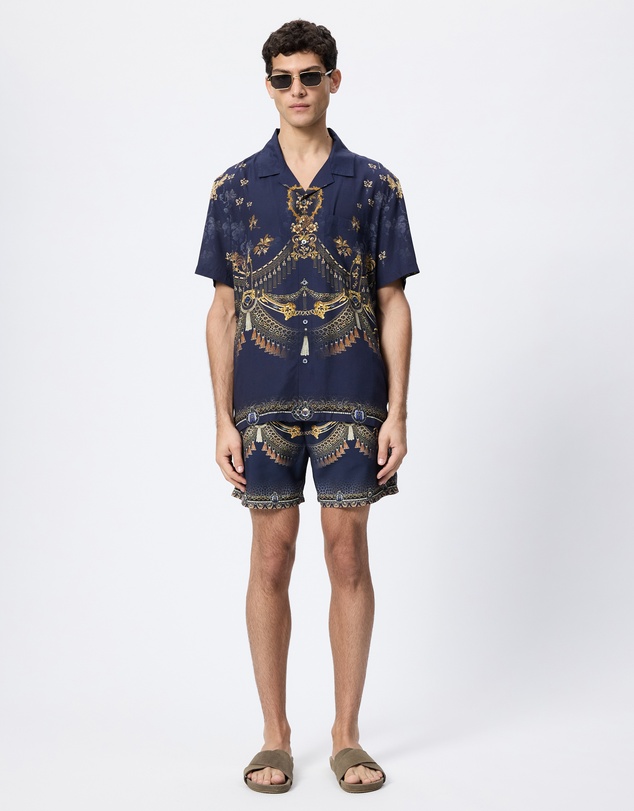 Camilla - Mid Length Boardshorts With Elastic Waist