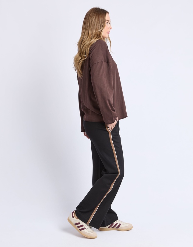 Foxwood - Knock Off Long Sleeve Tee Coffee