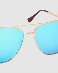 Hawkers Co - HAWKERS - Gold Clear Blue LAX Sunglasses for Men and Women UV400