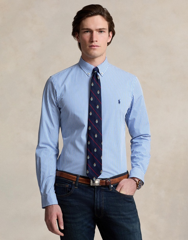 Polo Ralph Lauren - Slim Fit Striped Stretch Poplin Shirt