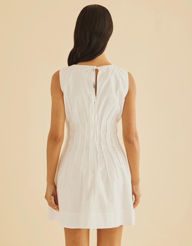 Atmos&Here - Anna Pintuck Shift Mini Dress