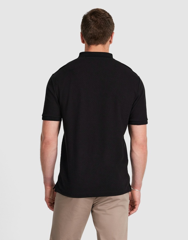 Tarocash - Leni Textured Zip Polo
