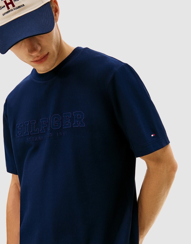 Tommy Hilfiger - Logo Embroidery Relaxed Crew Neck T-Shirt