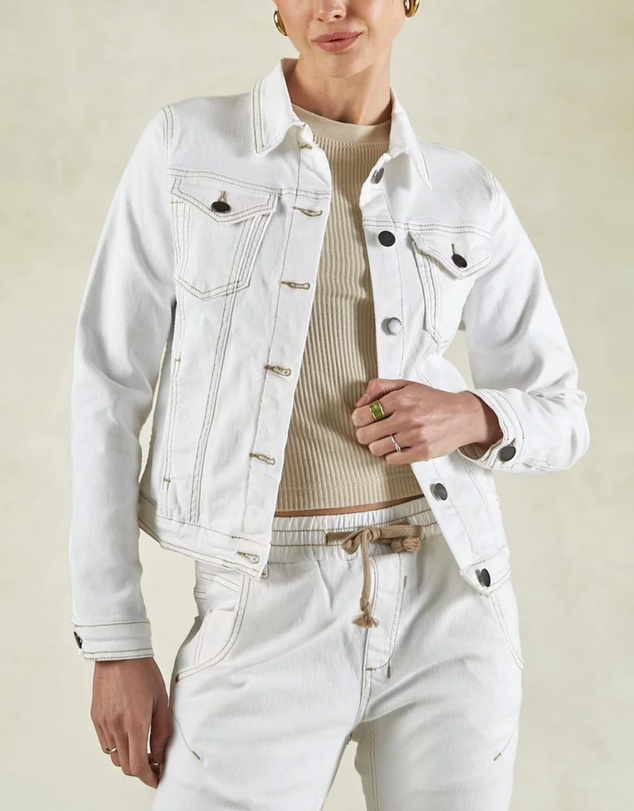 DRICOPER DENIM - Dita Ivory Denim Jacket