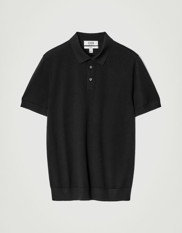 COS - Slim Knitted Silk Polo Shirt