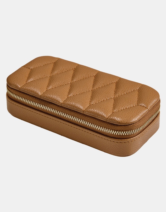 Wolf - WOLF Lauren Extra Large jewellery Box Caramel