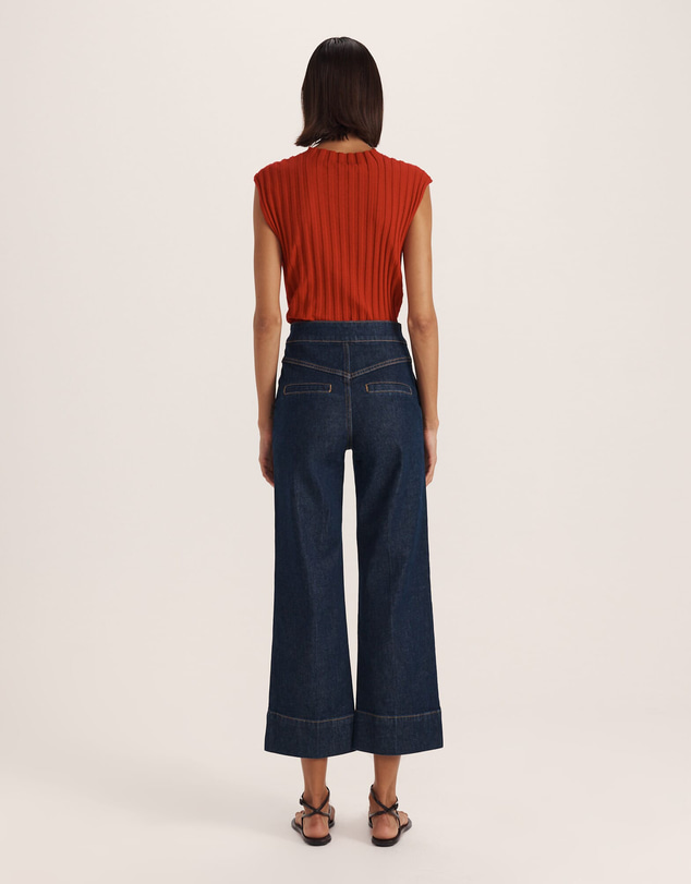SABA - Ava Cropped Wide Leg Jean