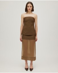 Minima Esenciales - Mika Strapless Bodice Top