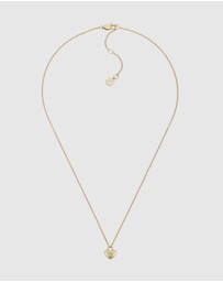 Fossil - JEWELERY Gold-Tone Heart Necklace and Earrings Gift Set